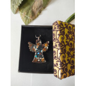 Epoksi Kolye Melek Figürlü Kanatlı Melek Özel Günlerde Hediyelik Özel Tasarım Epoksi Kolye - 3
