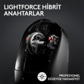 Logitech G PRO X SUPERLIGHT 2 Hafif HERO 2 Sensör 32.000 DPI LIGHTSPEED Kablosuz Oyuncu Mouse - Beyaz thumbnail 3