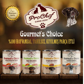 Prochef 24 Adet Gourmet's Choice Kısırlaştırılmış Köpek Maması ( 415 Gr Somon & Kuzu Etli Konserve Yaş Mama ) - 6