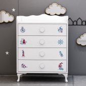 Garaj Home Şifonyer Denizci 4 Çekmeceli - 4