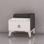 Garaj Home Safir Komodin - Antik Beyaz - 1