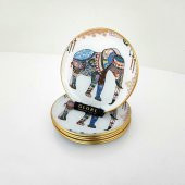 Glore Elephant Altın Yaldızlı Cam Servis Tabağı Takımı - 3