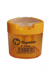 Kalemtraş Çift Gözlü Üçgen Sarı 1 Adet Hazneli Kalemtraş Canlı Renkler Standart Kalem Açacağı Jumbo Kalem Açacağı - 1