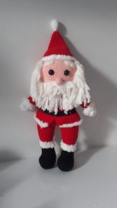 Noel Baba ve Noel Anne Takımı Amigurumi Organik Oyuncak - 2