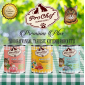 Prochef 24 Adet Premium Plus Yetişkin Kedi Maması ( 415 Gr Balık Etli Konserve Yaş Mama ) - 3