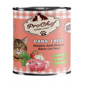 Prochef 24 Adet Premium Plus Yetişkin Kedi Maması ( 415 Gr Dana Etli Konserve Yaş Mama ) - 6
