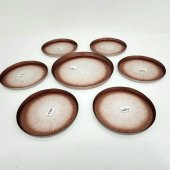 Glassco Mürdüm Dik Kenar Transparan Cam Pasta Tabağı - 6