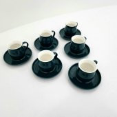 Cooker Porselen Fincan Takımı ( Tombul Yeşil) - 5