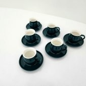 Cooker Porselen Fincan Takımı ( Tombul Yeşil) - 6