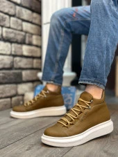 BA0312 Bağcıklı Vizon Yüksek Taban Erkek Tarz Spor Bot thumbnail 2