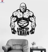 Oturma Odası, Ofis, Dükkan Duvar Sticker Spor Salonu Motivasyon Alıntı Kaslı Fitness Spor Çıkartmaları Benzersiz Hediyelik - 1