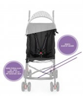 Moony Baby MB108 Stork Baston Bebek Arabası Puset Bordo - 6