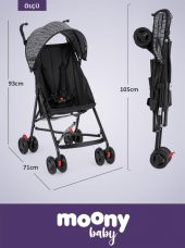 Moony Baby MB108 Stork Baston Bebek Arabası Puset Bordo - 9