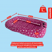 XPERMATE Babynest, Yenidoğan Bebek Yuvası, Anne Baba Yanı Yatağı - Taşınabilir Bebek Yatağı Pembe - 3