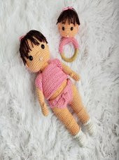 amigurumi organik oyuncak bebek - 1