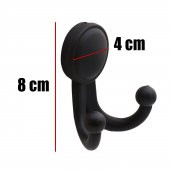 Karataş Askılık Vestiyer Duvar Askısı Dolap Elbise Askılığı Sert Plastik Siyah Askı Elemanı 10 ADET - 3