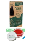 Natura Balance Saç Boyası 4.45 Etkileyici Kahve+Joy line Kaş Şekillendirici Ve Sabitleyici Wax 50ml - 1