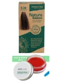 Natura Balance Saç Boyası 5.34 Çikolata Kahve+Joy line Kaş Şekillendirici Ve Sabitleyici Wax 50ml - 1