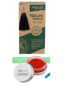 Natura Balance Saç Boyası 1 Siyah+Joy line Kaş Şekillendirici Ve Sabitleyici Wax 50ml - 1
