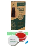 Natura Balance Saç Boyası 6 Koyu Kumral+Joy line Kaş Şekillendirici Ve Sabitleyici Wax 50ml - 1