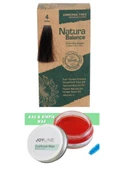 Natura Balance Saç Boyası 4 Kahve+Joy line Kaş Şekillendirici Ve Sabitleyici Wax 50ml - 1
