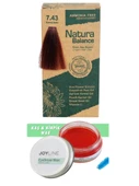Natura Balance Saç Boyası 7.43 Kumral Bakır+Joy line Kaş Şekillendirici Ve Sabitleyici Wax 50ml - 1