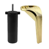 Lotus 6'lı Set Mobilya Tv Ünitesi Çekyat Koltuk Kanepe Destek Ayağı 16 Cm Altın Ayakları M8 Civatalı - 8