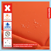 XPERMATE Bebek Oyun Matı, Oyun Halısı, Su İticili Kumaş, Süngerli, Kir Tutmaz 90x96x3 cm Turuncu - 3
