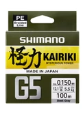 Shimano Kairiki G5 100m Steel Gray Örgü İp Misina - 1