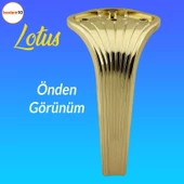 Lotus 6'lı Set Mobilya Tv Ünitesi Konsol Koltuk Kanepe Destek Ayağı 19 Cm Altın Ayakları M8 thumbnail 6