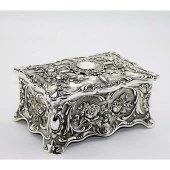 Mücevher Kutusu Metal El İşi Hand Made - 3