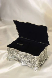 Mücevher Kutusu Metal El İşi Hand Made - 10