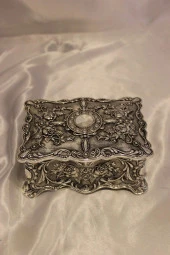Mücevher Kutusu Metal El İşi Hand Made - 11