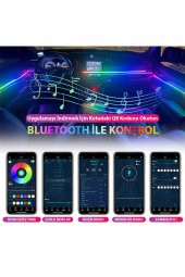 Araç İçi Atmosfer Ambiyans Led Neon RGB App Kontrollü 18 Parça - 3
