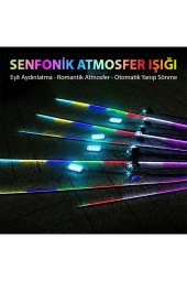 Araç İçi Atmosfer Ambiyans Led Neon RGB App Kontrollü 18 Parça - 5