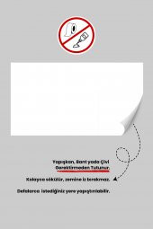 Projeksiyon Perdesi, Ev Sineması, Yapıştırıcı Gerektirmeyen, Duvar Projeksiyon Perdesi - 3