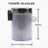 Araç Içi Küllük Led Işıklı 7 renkli Rgb Lüx Tip Kapaklı Araba Küllüğü - 6