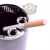 Araç Içi Küllük Led Işıklı 7 renkli Rgb Lüx Tip Kapaklı Araba Küllüğü - 8