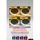 Ultra Ince 5mm. Kalınlık Cob Şerit LedNeon Gibi Yanar. 1 Metrede 384 Led - 7