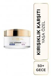 L'oréal Paris Yaş Uzmanı 50+ Kırışıklık Karşıtı Yenileyici Gece Kremi 50Ml - 1