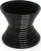 18 Adet Lens Adaptörü Filtresi Siyah - 3