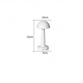Forlife Dekoratif Şarjlı Led Masa Lambası Beyaz FL-8084 - 1