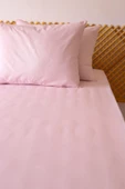 MOOSH Çift Kişilik Lastikli Çarşaf Takımı  | 30 cm yükseklik | Düz Renk | Pamuklu - 2