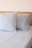 MOOSH Çift Kişilik Lastikli Çarşaf Takımı  | 30 cm yükseklik | Düz Renk | Pamuklu - 6