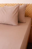 MOOSH Çift Kişilik Lastikli Çarşaf Takımı  | 30 cm yükseklik | Düz Renk | Pamuklu - 8
