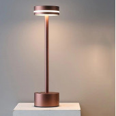 Göksu Dekoratif Şarjlı Led Masa Lambası Rose Gold Fl-8065 - 1
