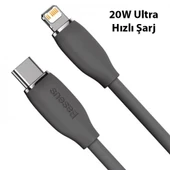 Baseus 20W 1.2Metre Type C to İphone Lightning Ultra Hızlı Şarj ve Data Kablosu, Kopmaz Bükülmez - 1