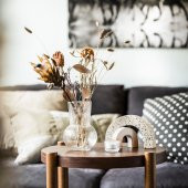 Dekoratif Vazo Küçük Boy Karaf 17 Cm Saydam Cam Meridyendukkan thumbnail 6