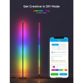 Govee RGBICW H6076312, Basic Akıllı Dikey Aydınlatma, Alexa, Google Asst. Destekli - Siyah - 2