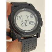 Joefox Digital Silikon Kayışlı Su Geçirmez Unisex Kol Saati Siyah - 1